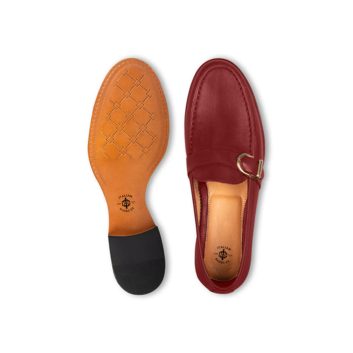 Enzo Burgundy Single Monk Strap Shoe