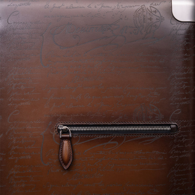 Eel Leather Black Trolley Case