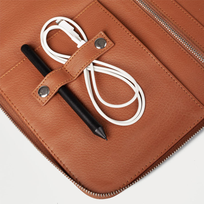 The Eclectic Leather Brown Folio Organizer