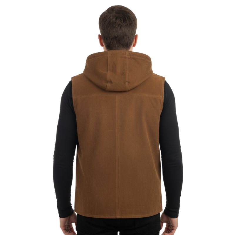 Men Solid Suede Leather Jacket