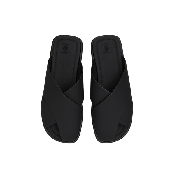 Mens Crisscross Double Strap Slider