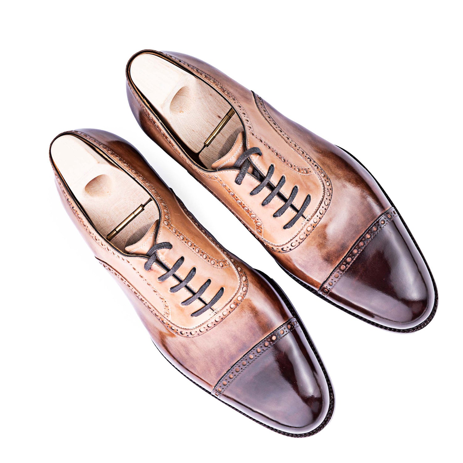 Premium Cap-Toe Leather Formal Oxford Shoe