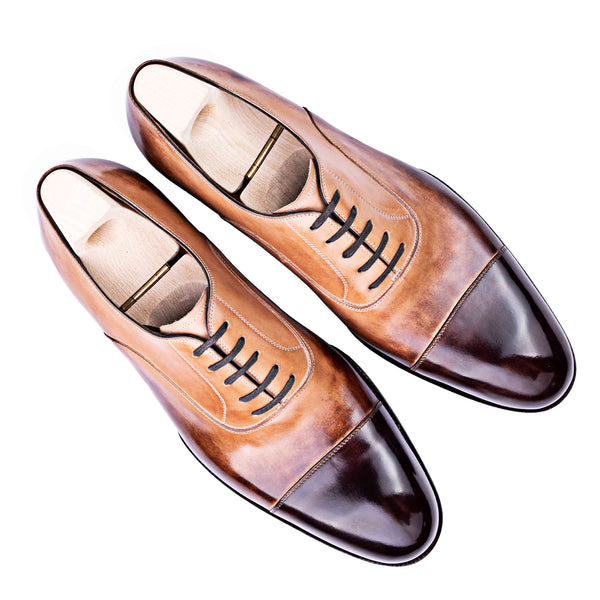 Classic Handmade Shiny Leather Oxford Shoe