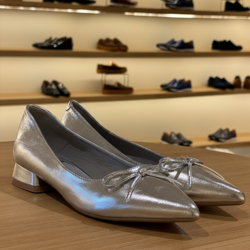 Italian Elegance Bow Pointed Heels