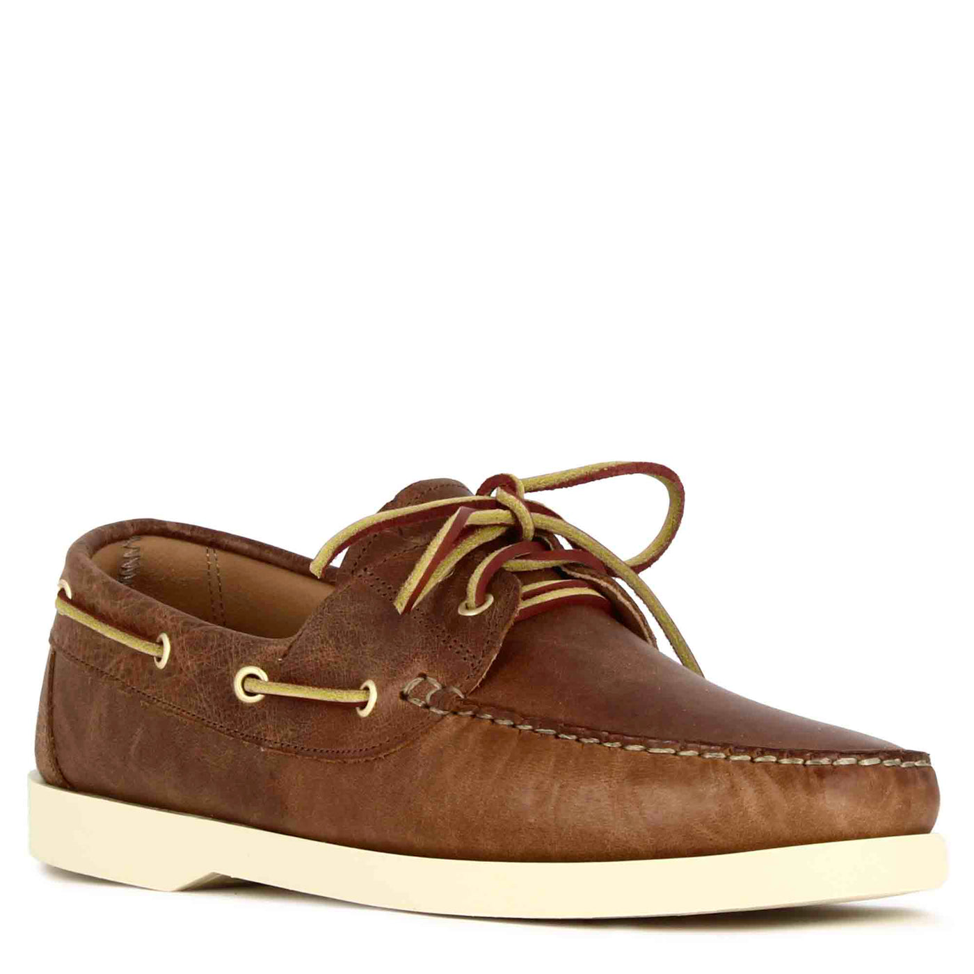 Mariner Crest Classic Leather Boat Shoes