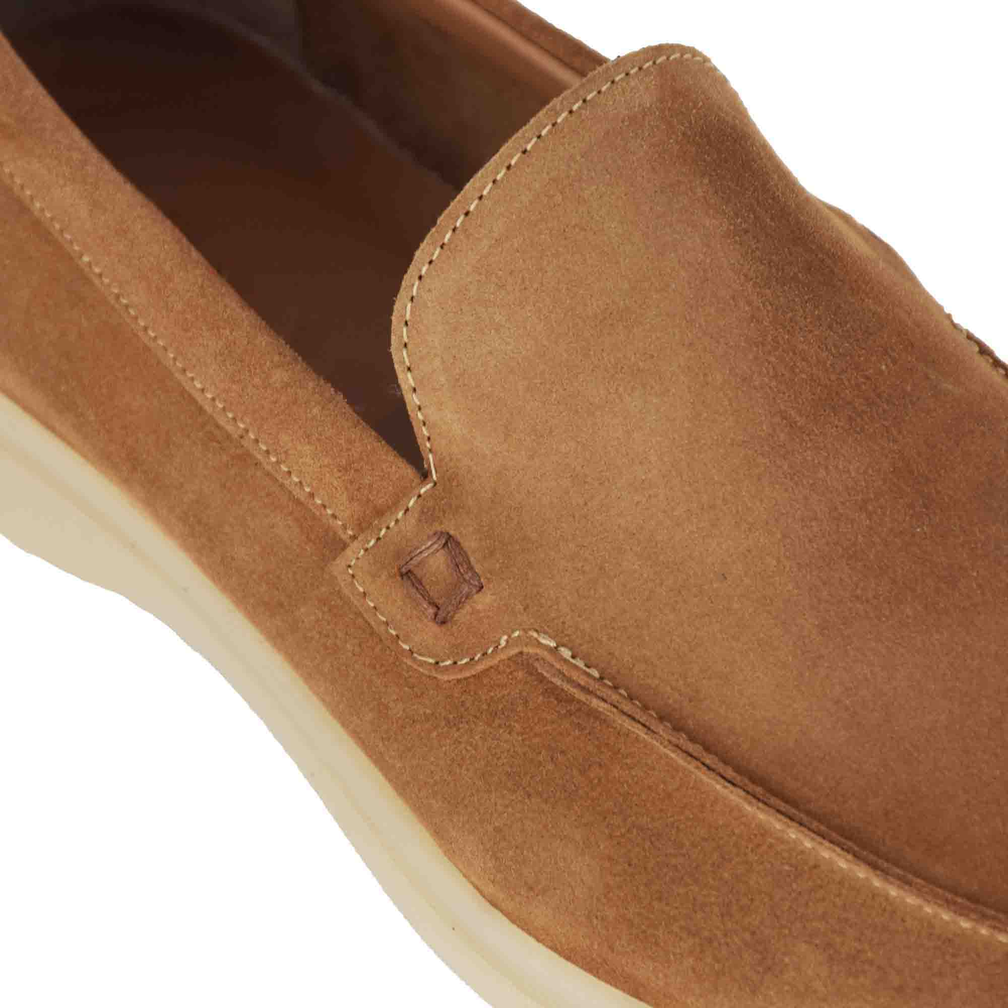 Light Brown Suede Moccasin
