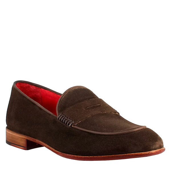 Moccasin in Suede Leather