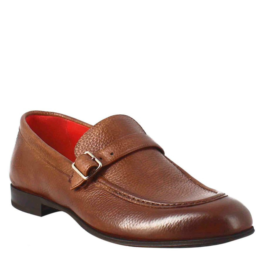 Single Strap Loafer in Full Grain leather