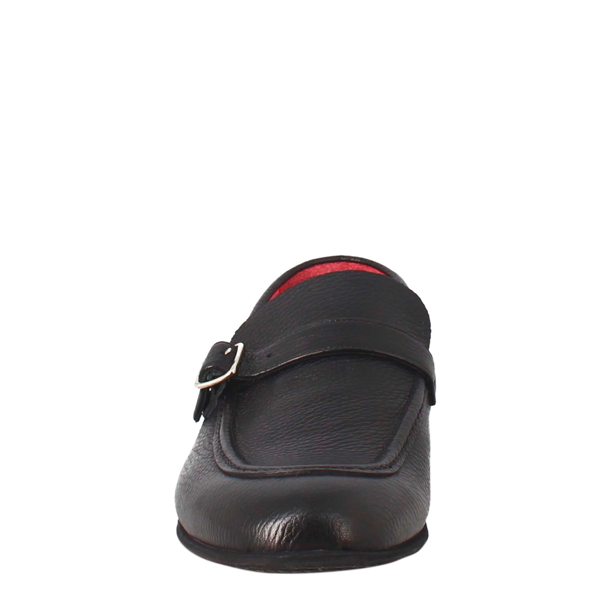 Black Moccasin in Smooth Leather