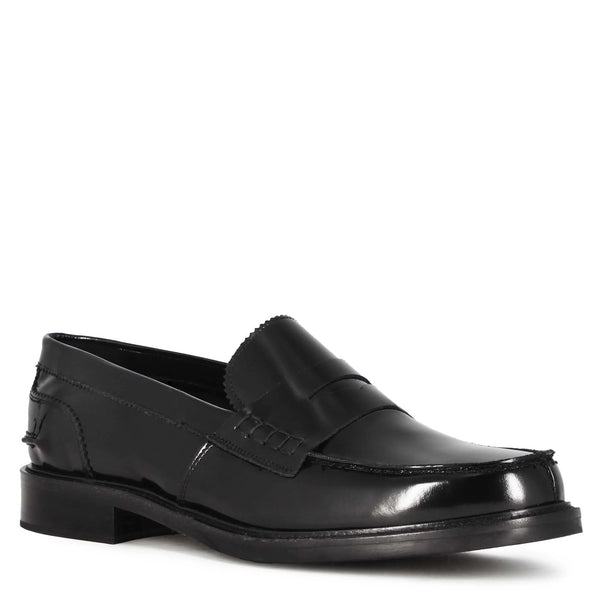 Classic Shiny Leather Moccasin