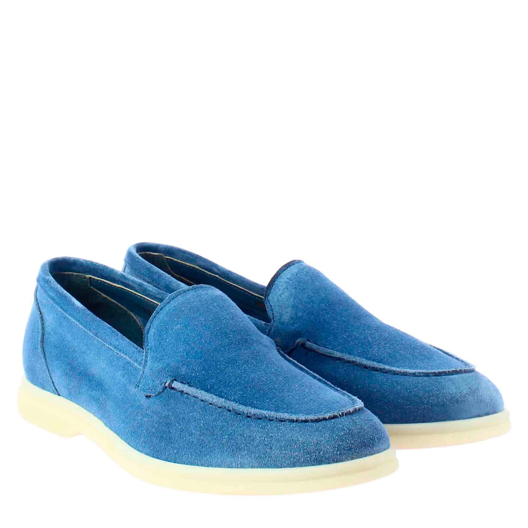 Blue moccasin shoes online