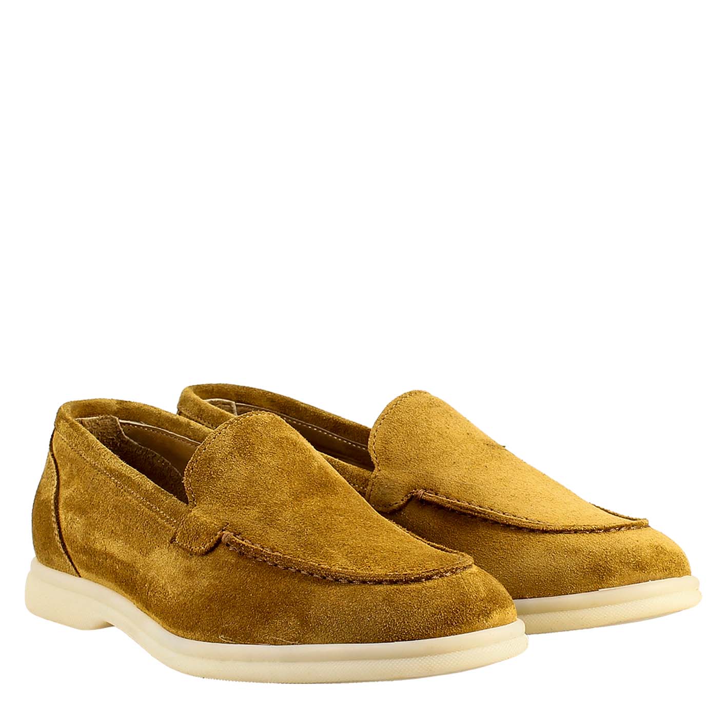 Yellow shops suede loafers womens