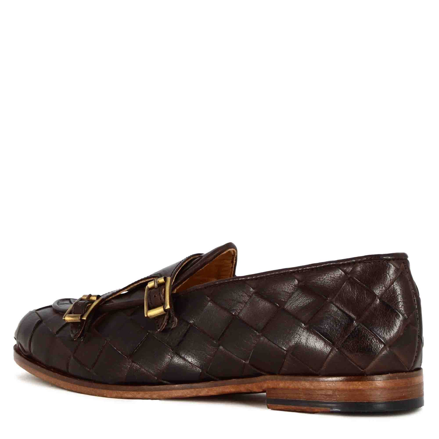 Moccasin With Double Golden Buckle