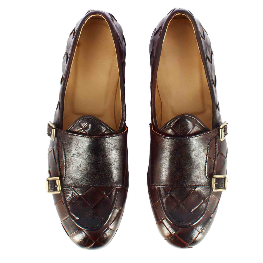 Moccasin With Double Golden Buckle