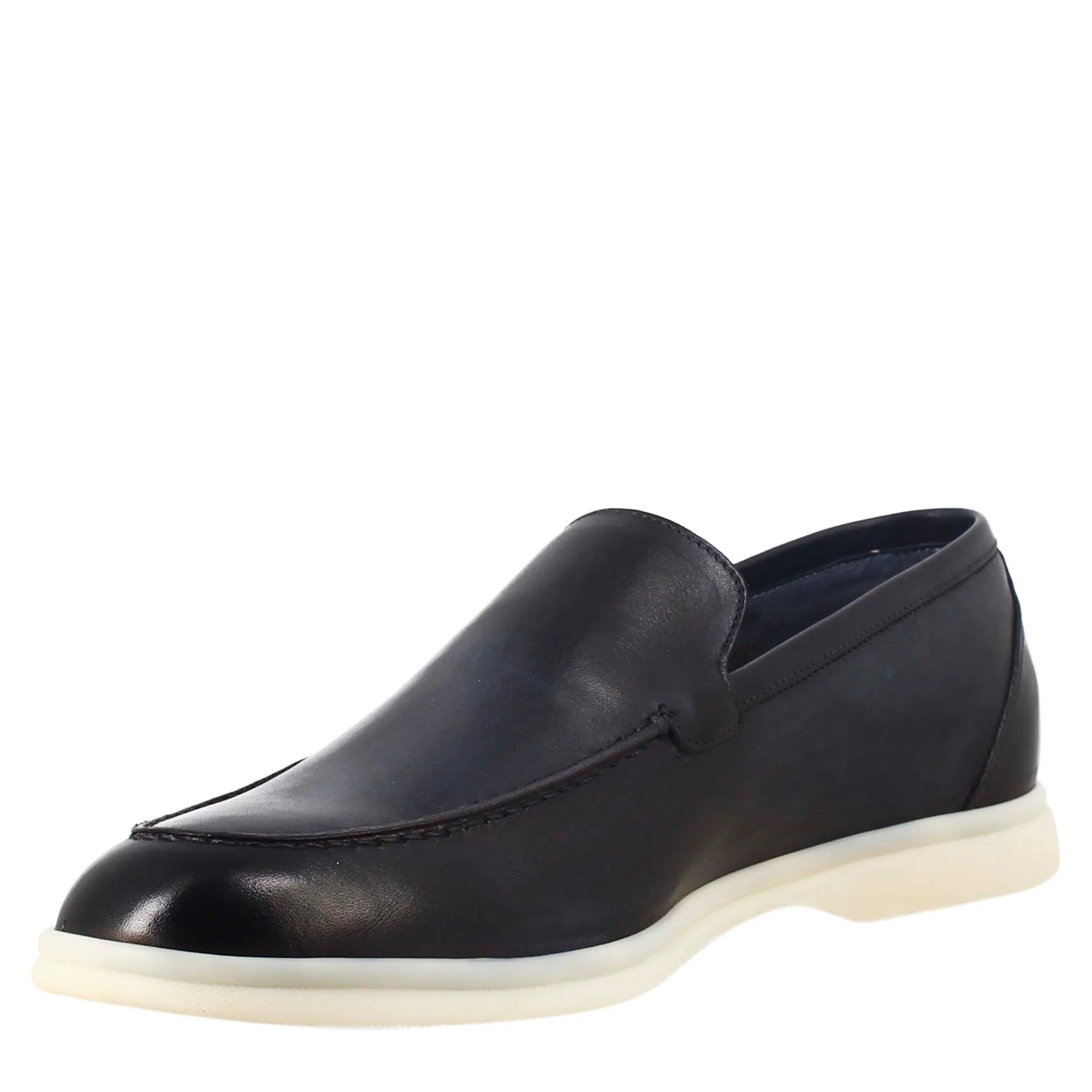 Men’s Black Casual Loafers in Premium Leather