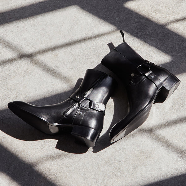 Harness Concealed Zip Boot Leather