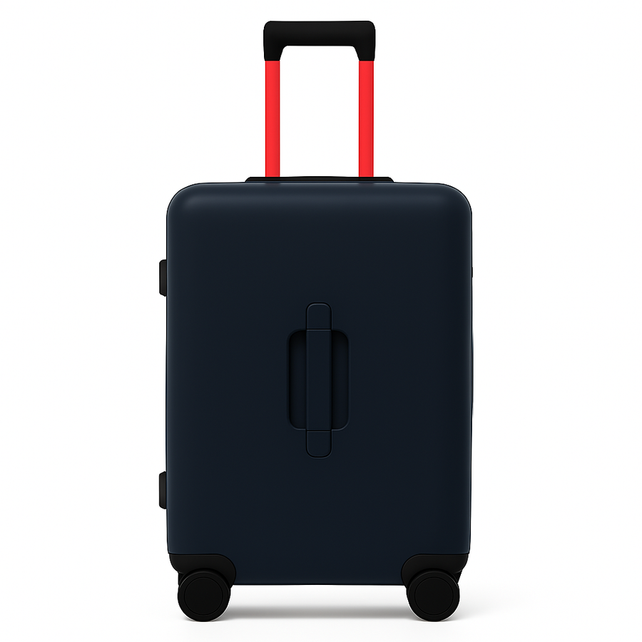 Luxury Wide Blue Trolley Luggage Bag