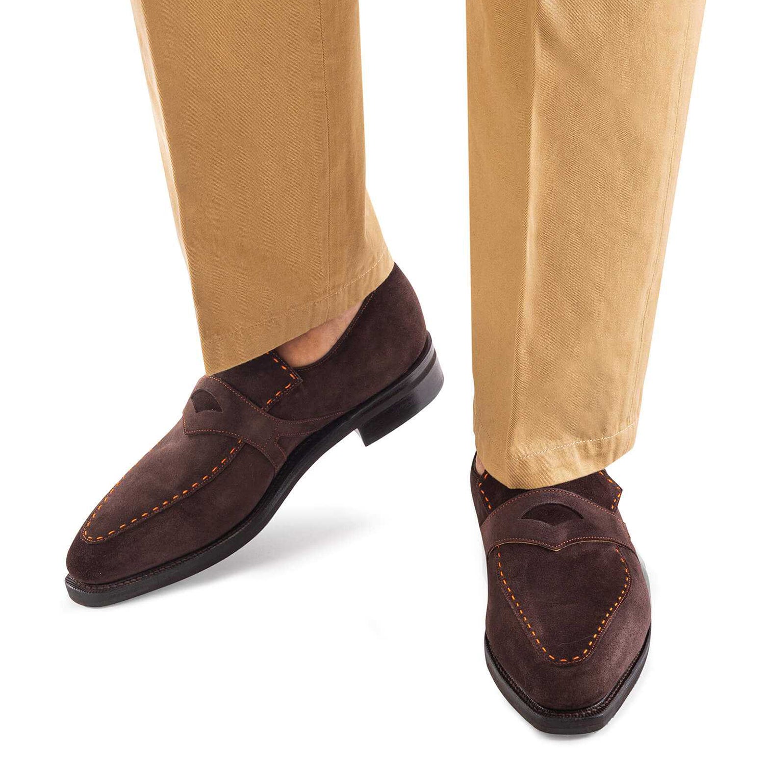 RASCAILLE SUEDE CALF LEATHER DARK BROWN