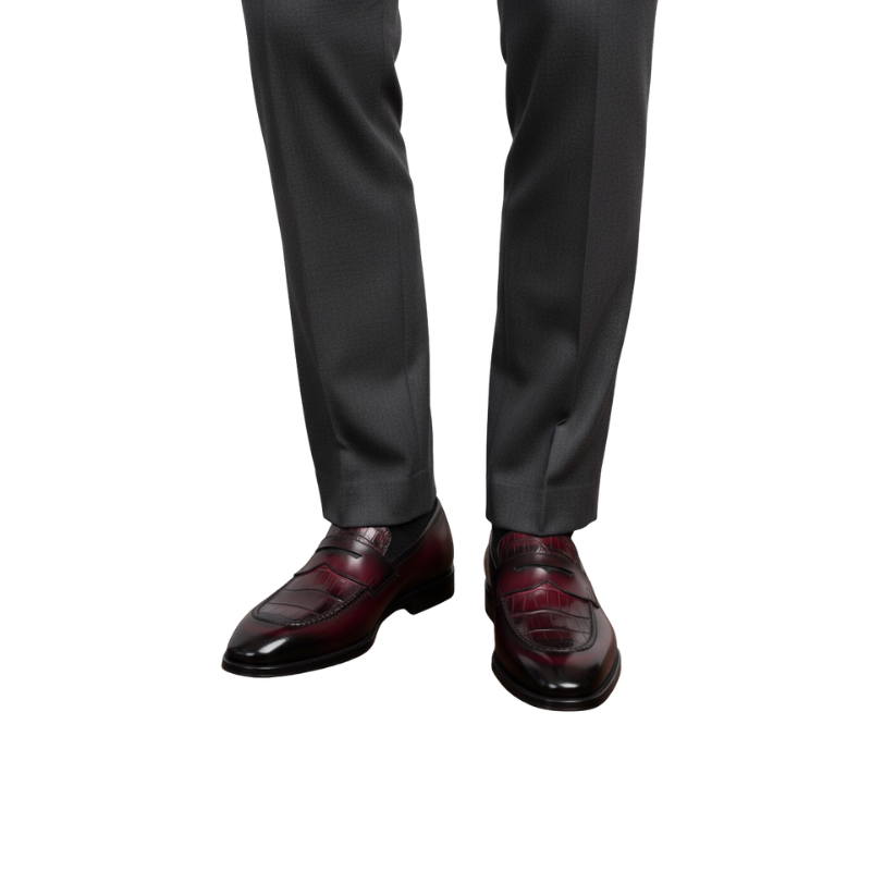 Eminence Regal Croc Penny Loafer