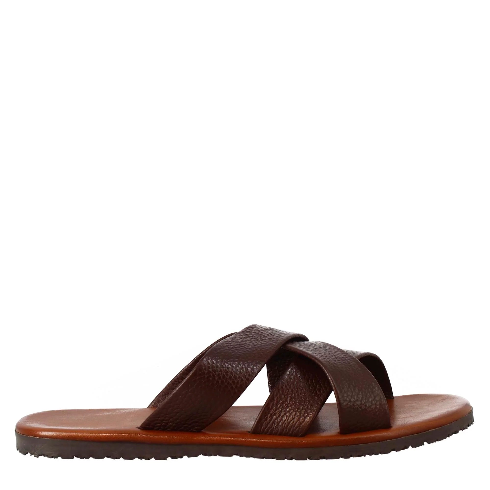 Brown Leather Slippers