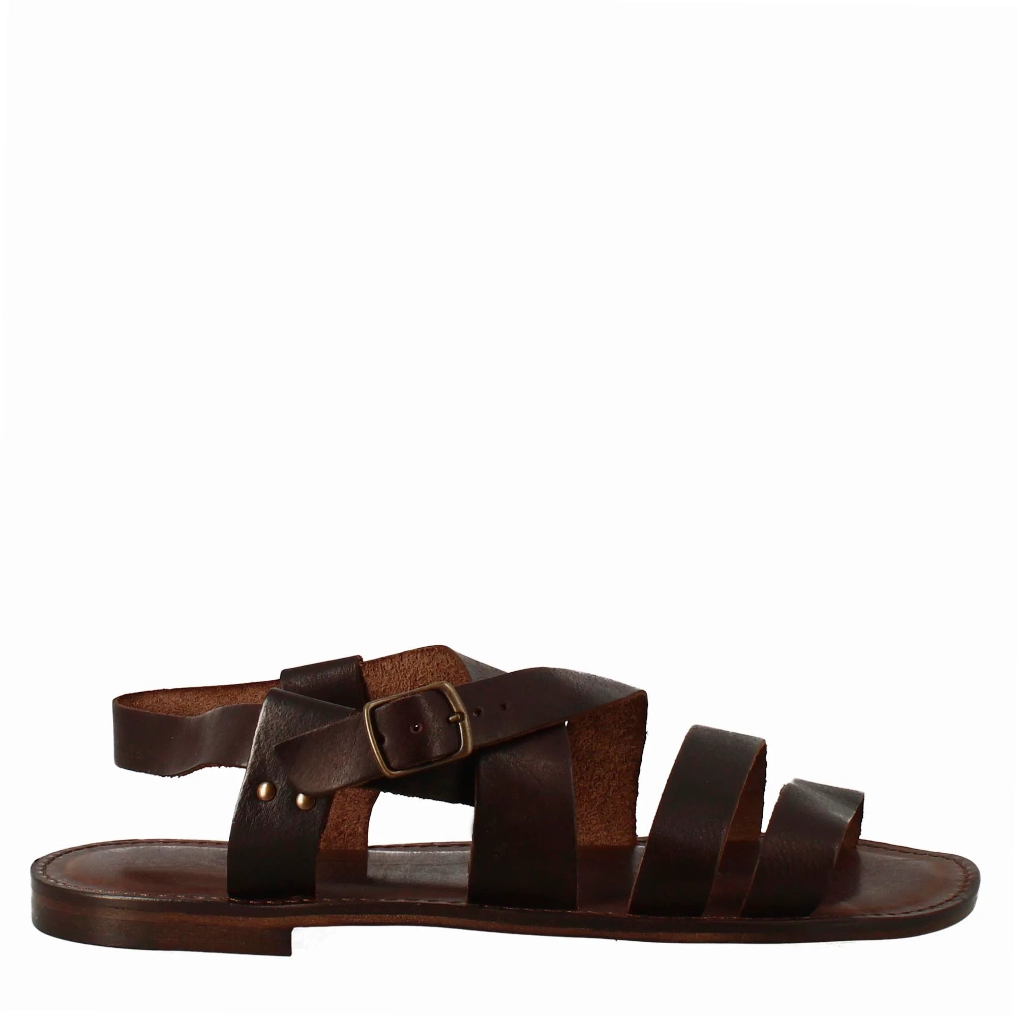 Brown Leather Gladiator Sandals