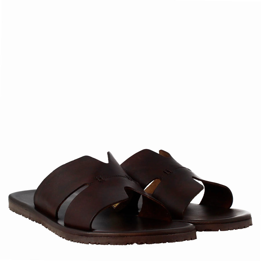 Dark Brown Handmade Slip on