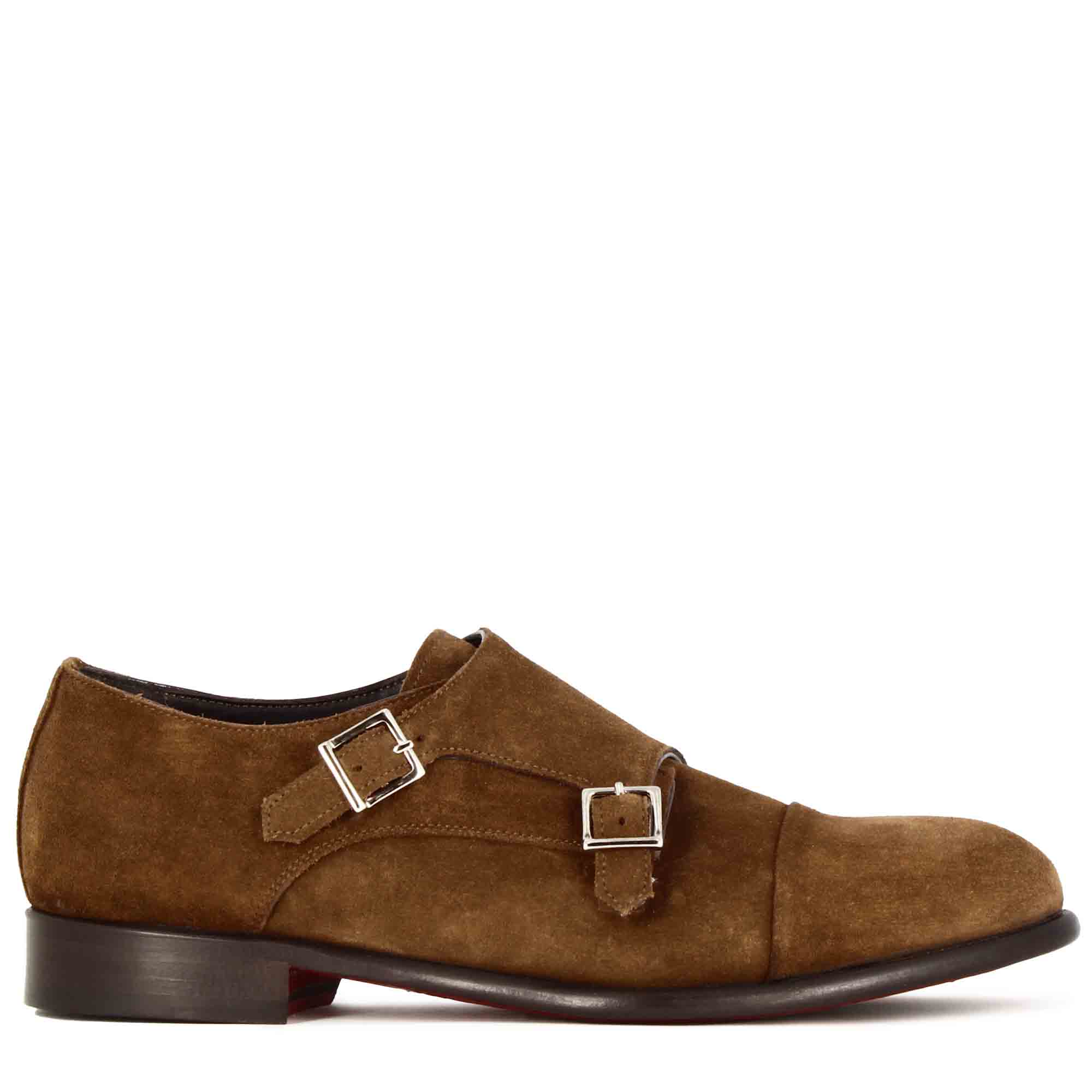 Light Brown Double Monk Strap shoe