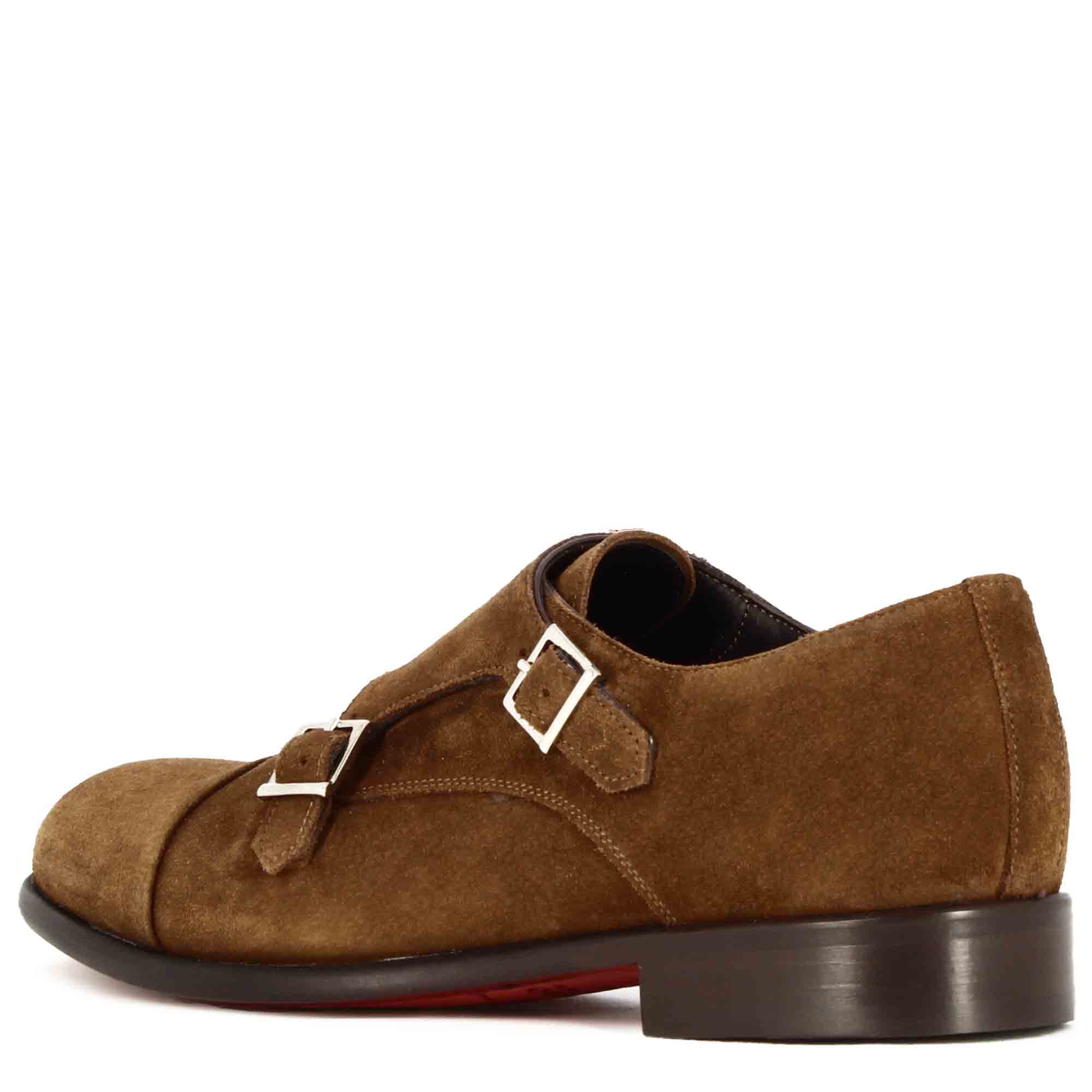 Light Brown Double Monk Strap shoe