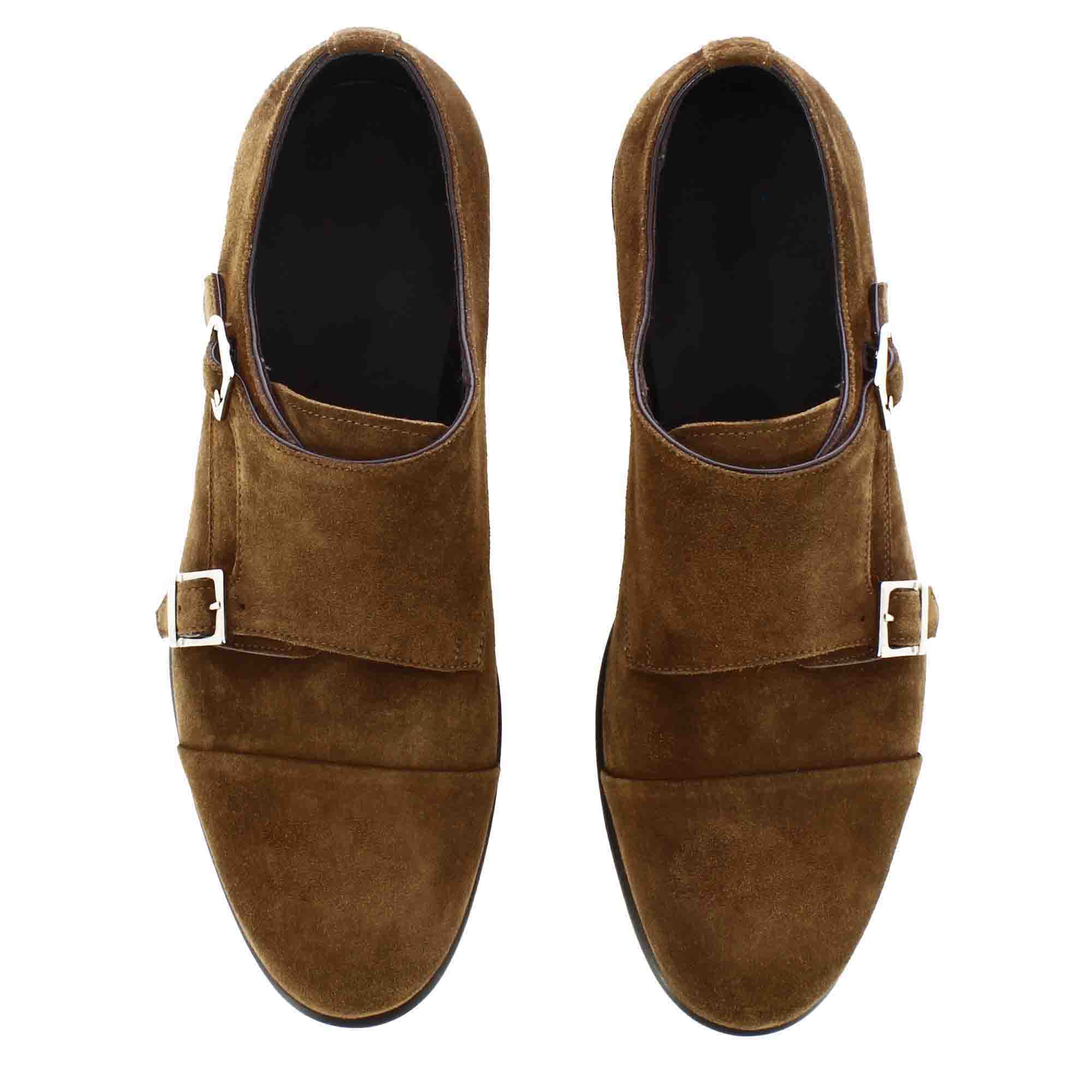 Light Brown Double Monk Strap shoe