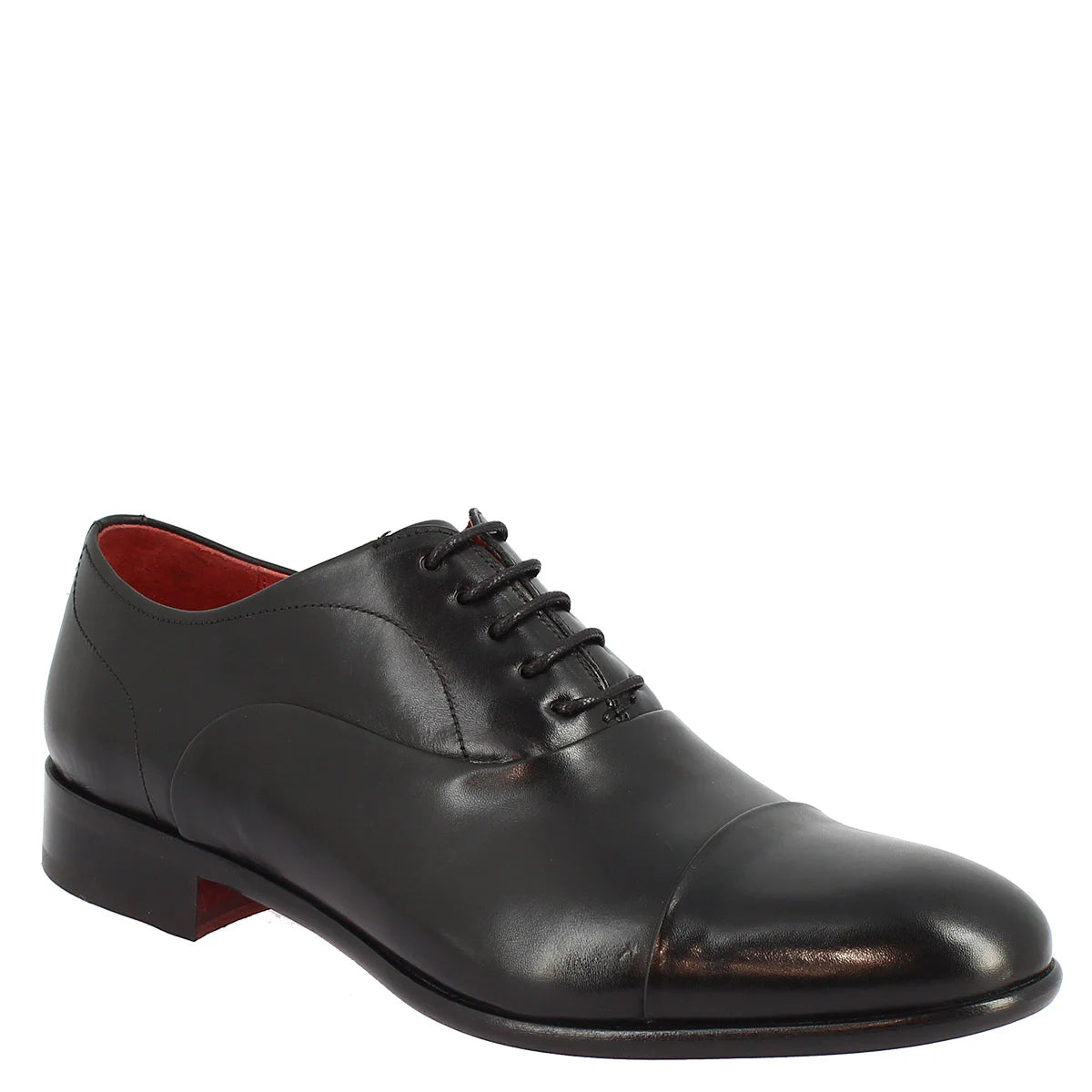 Black Calf Leather Lace-up Shoes