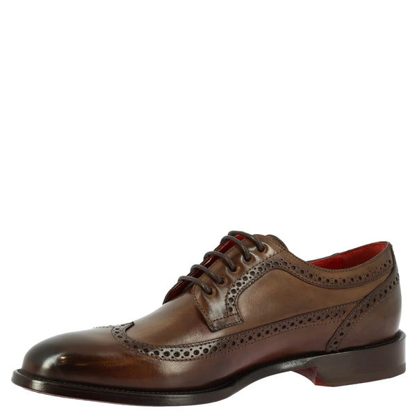 Calf Leather Half Brogues Shoes
