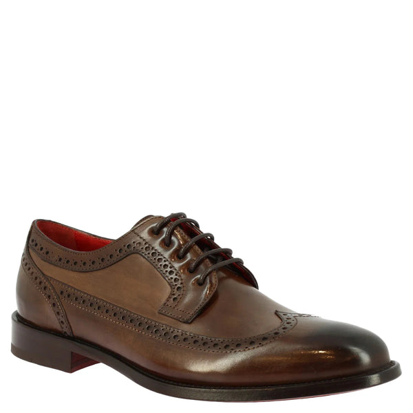 Calf Leather Half Brogues Shoes