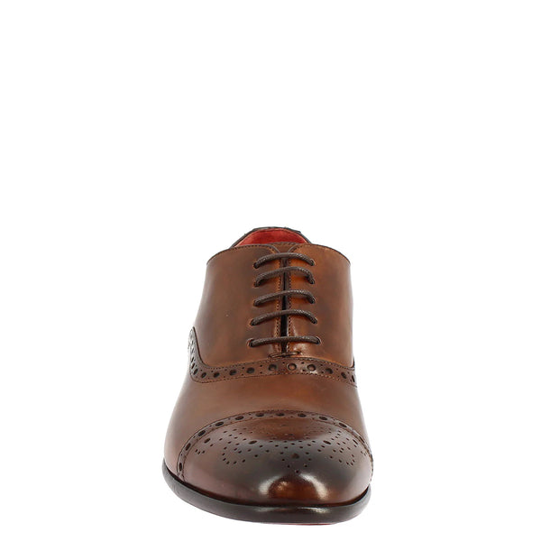 Brandy Leather Brogues Shoes
