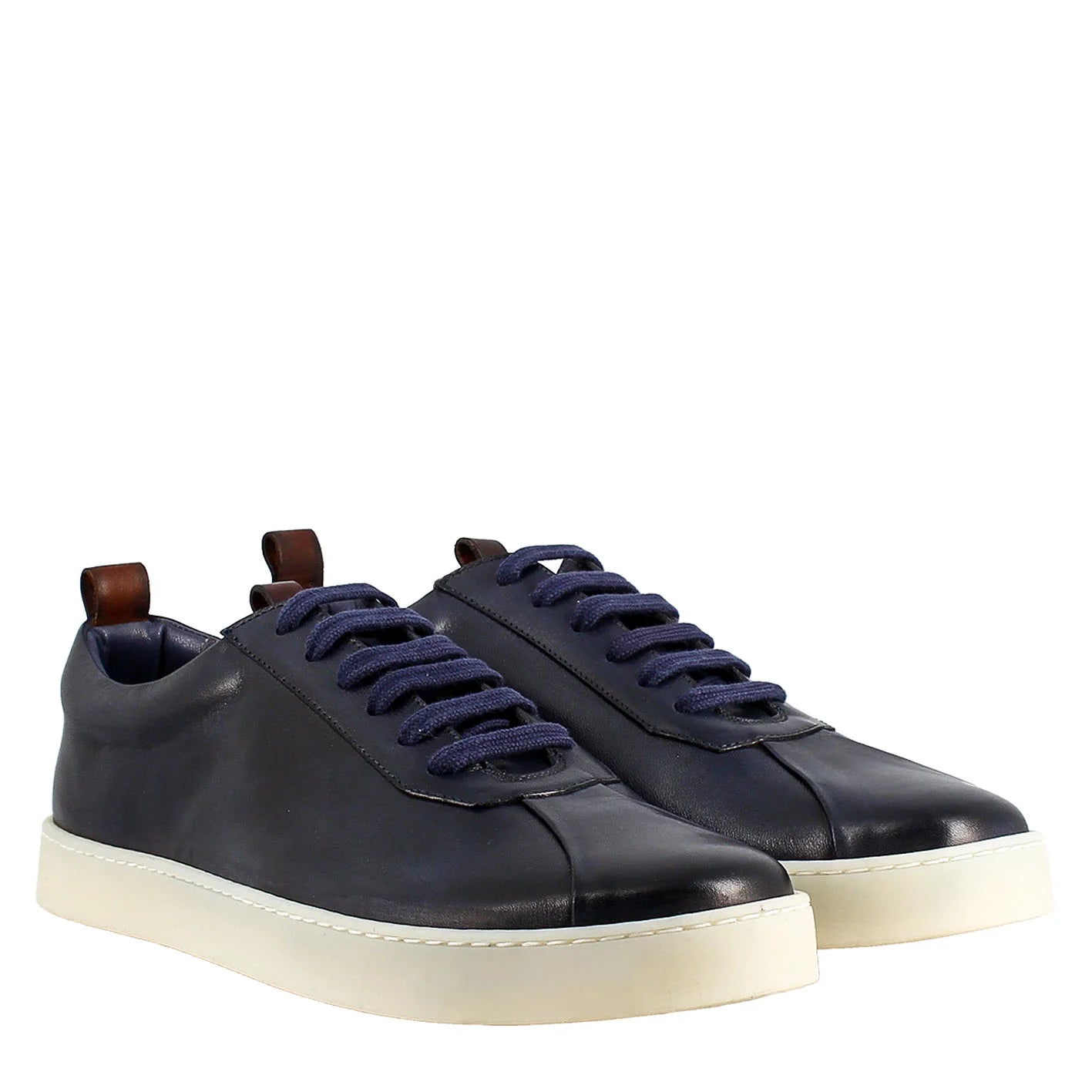 Blauer Blue Leather Men Sneaker