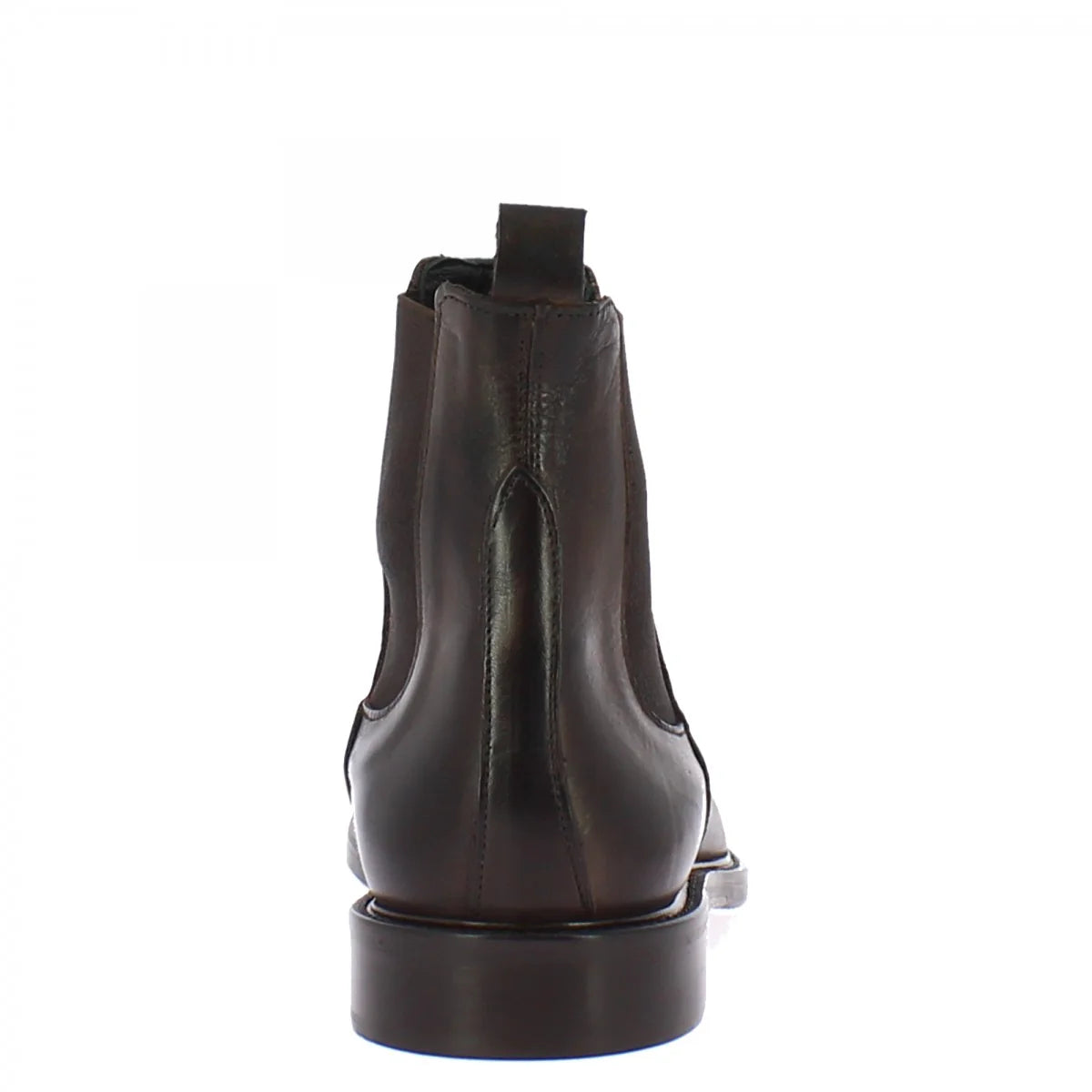 Brown leather handmade ankle boots