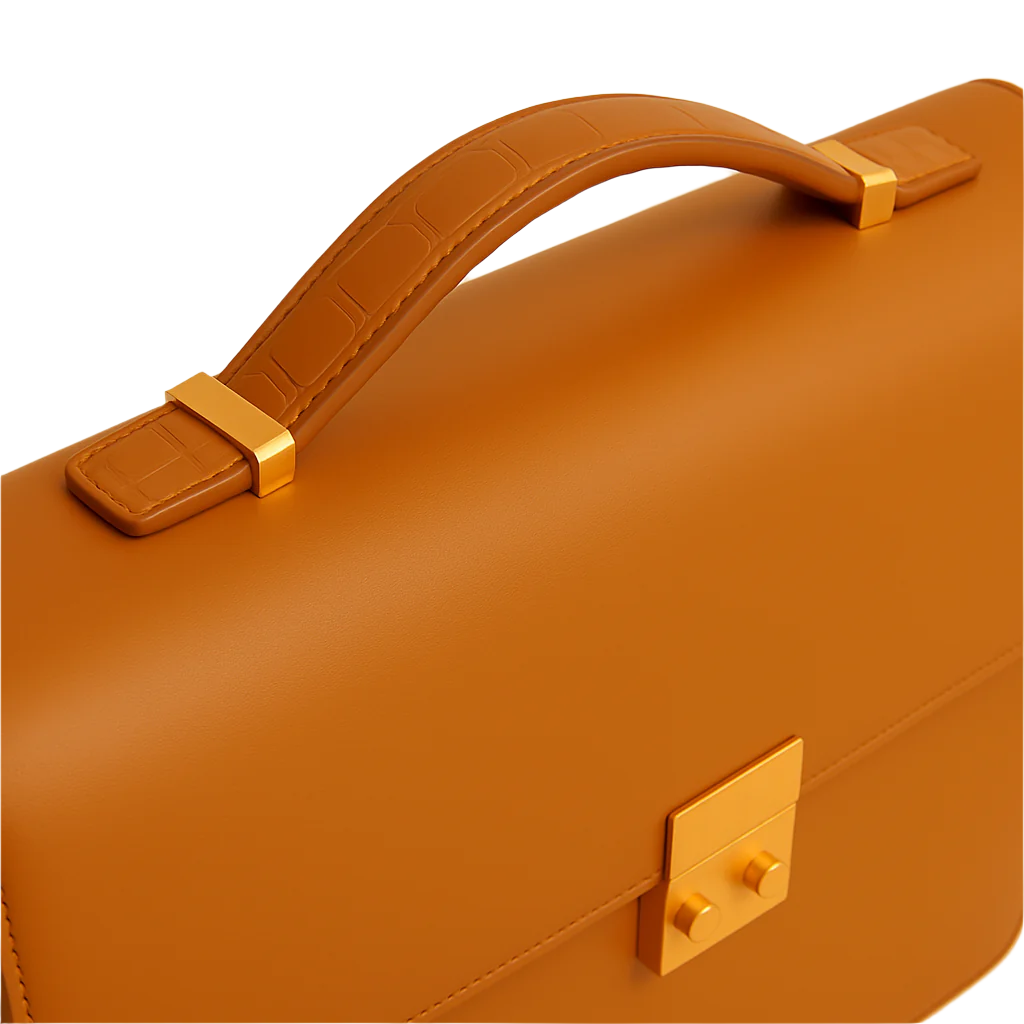 Men's Double Compartment Classy Tan Briefcase