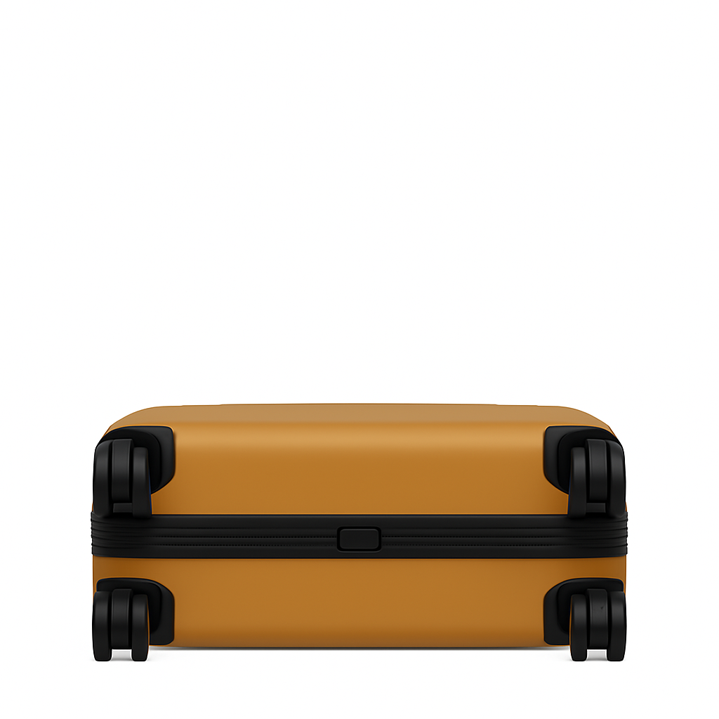 Luxury Wide Tan Trolley Luggage Bag