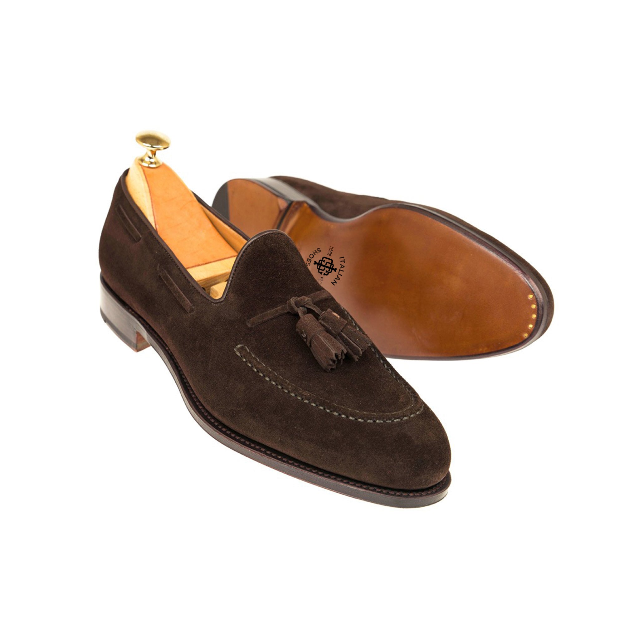 Walnut Leather Tassel Loafer