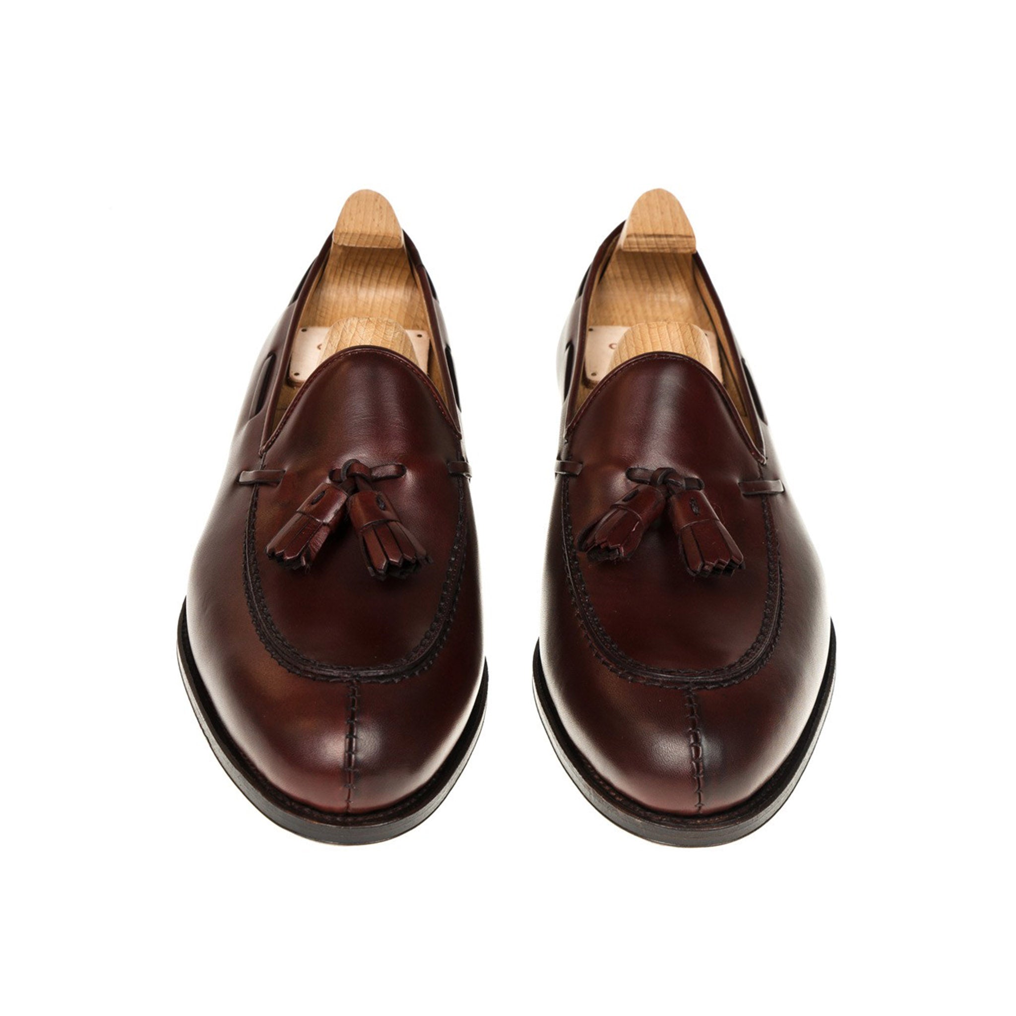 Burgundy Tassel Men's Loafers