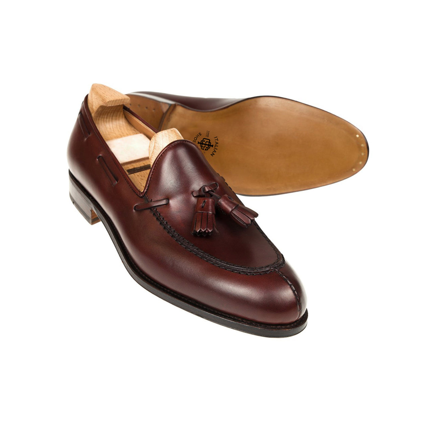Burgundy Tassel Men s Loafers