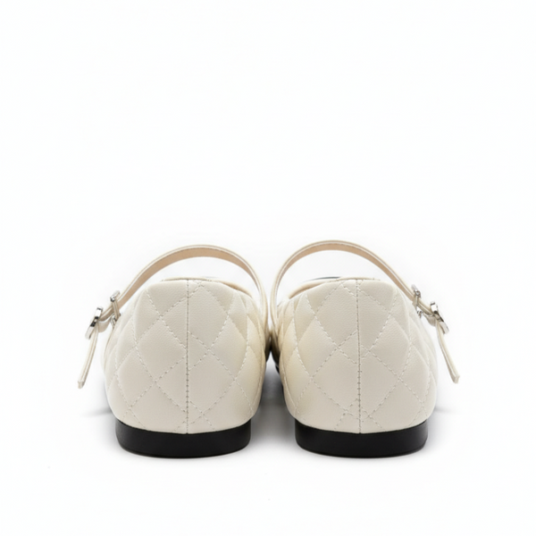 Italian Quilted Grace Mary Jane Flats