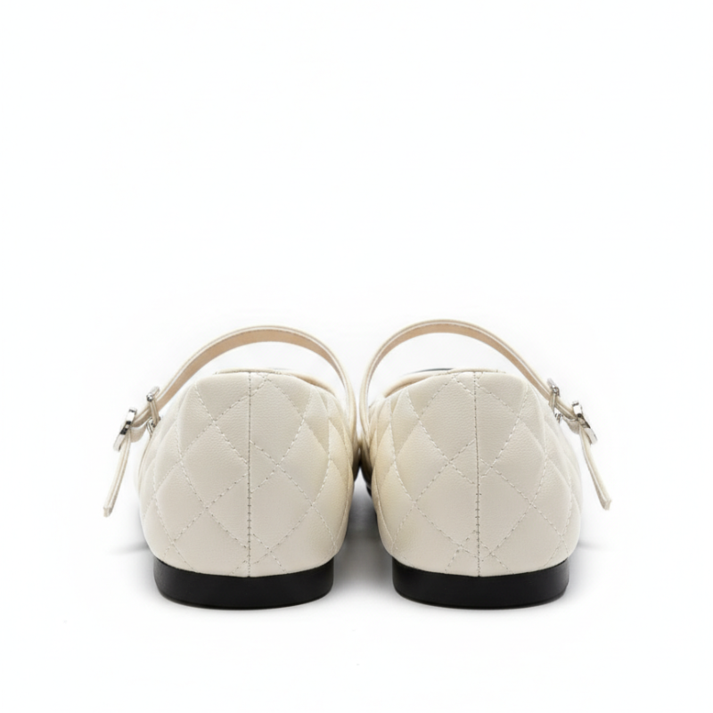 Italian Quilted Grace Mary Jane Flats