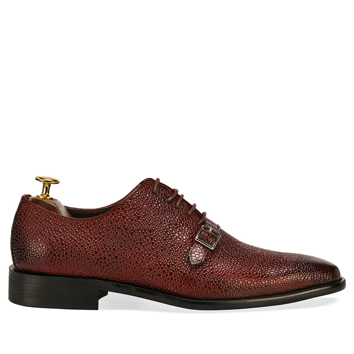 Stingray Leather Oxford Brown Shoes