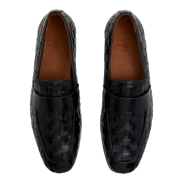 Braided Leather Loafers