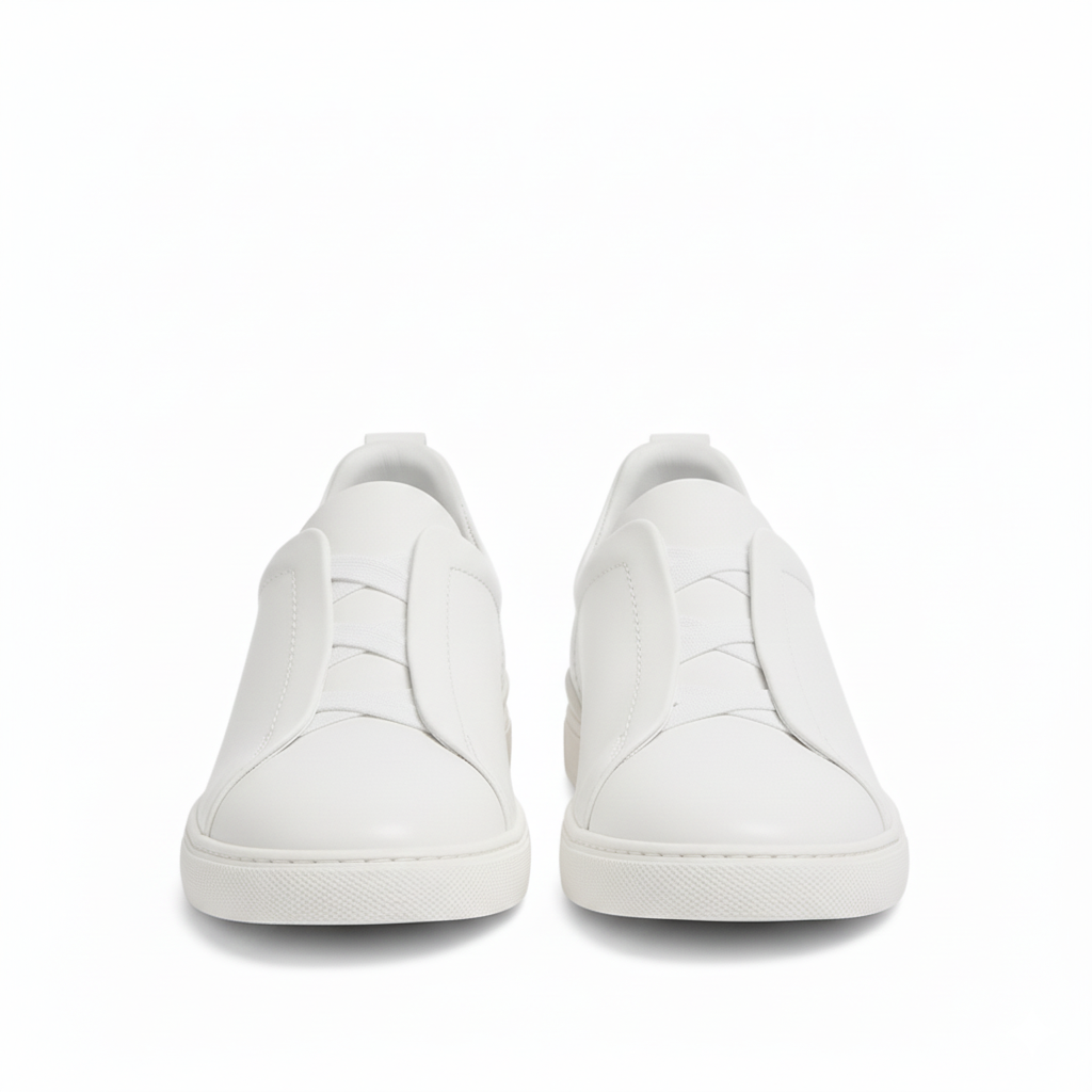 Luxury Edition Triple Stitch Leather Sneaker for Men's