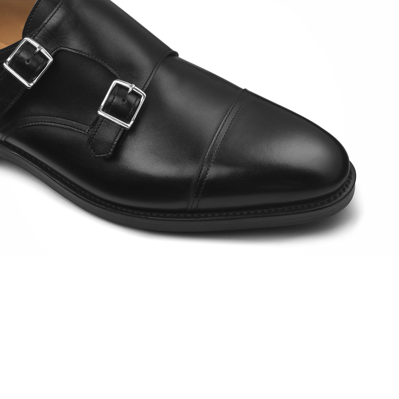 Suede Double Monk Strap Shoes
