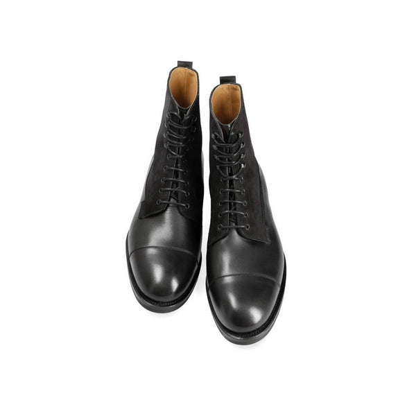 Midnight Suede High Ankle Boots