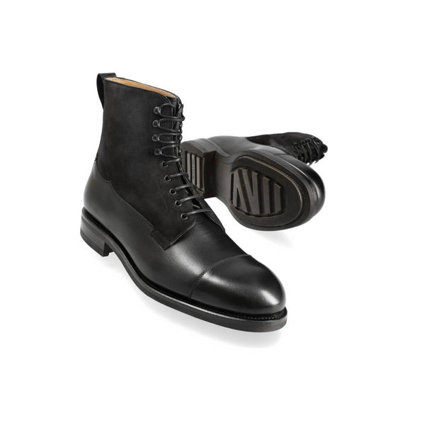 Midnight Suede High Ankle Boots
