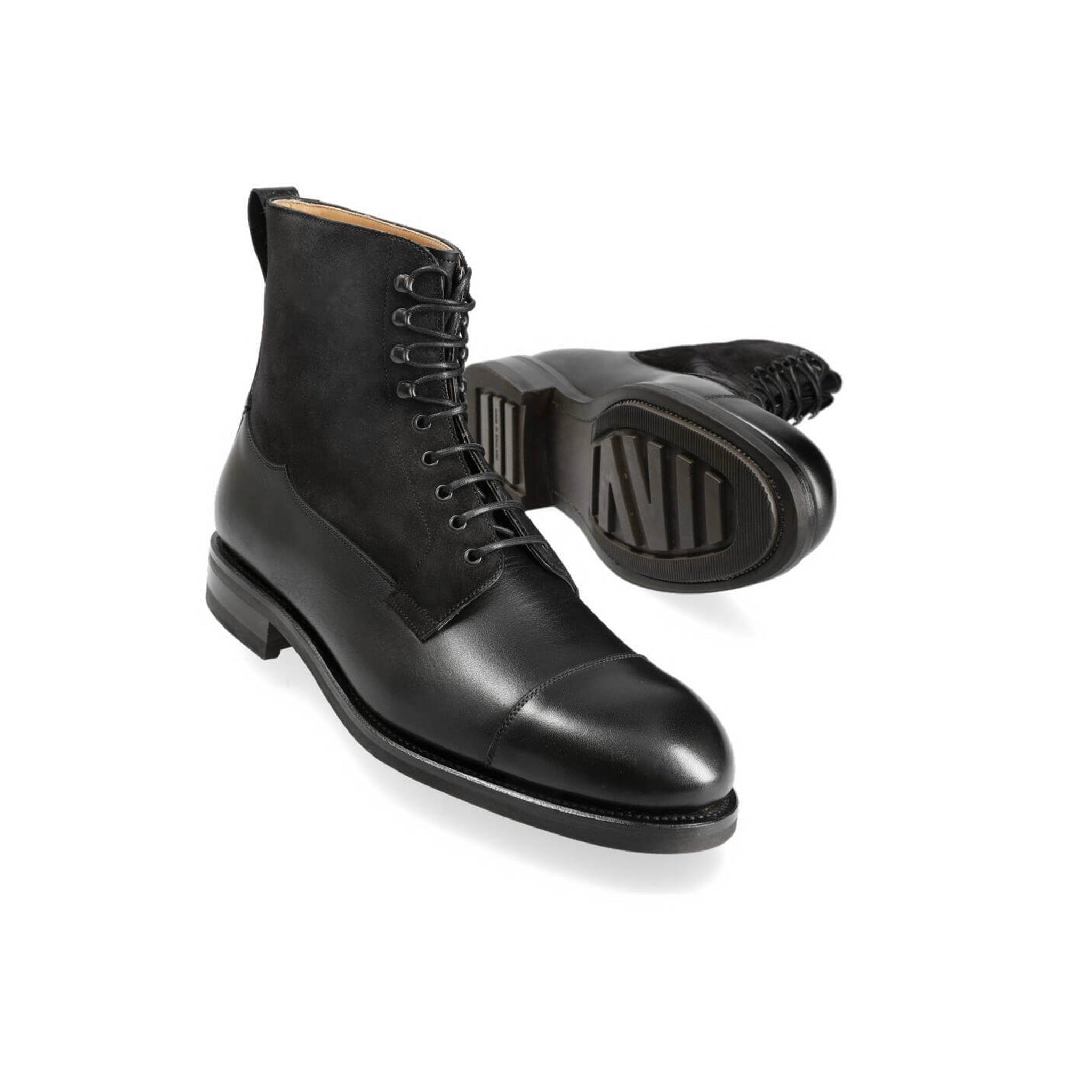 Midnight Suede High Ankle Boots