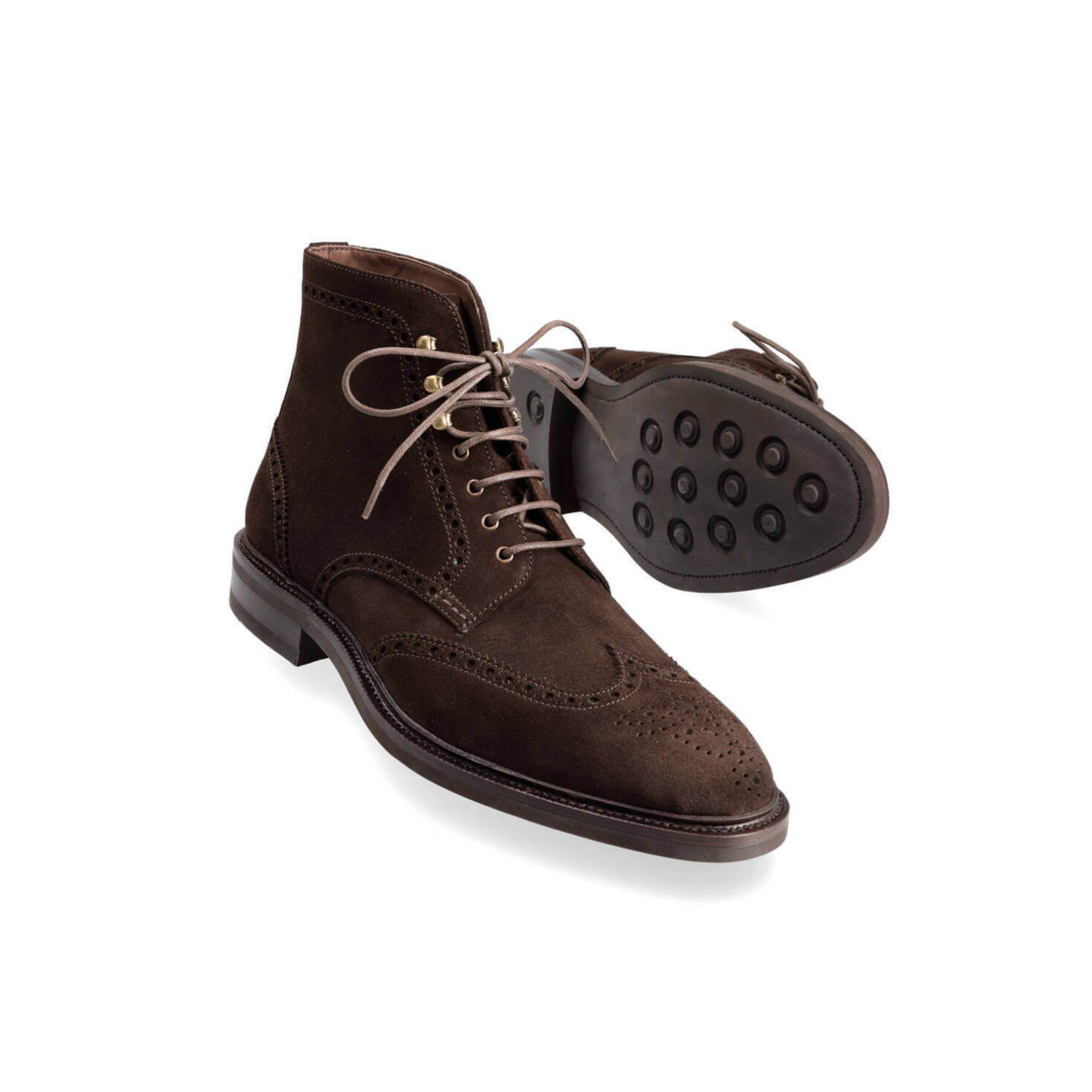 Wingtip Suede Work Boots